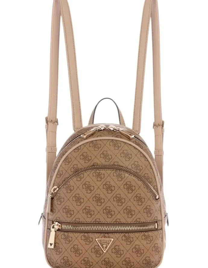 Guess Manhattan Backpack in Brown Logo