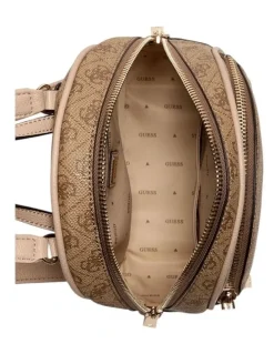 Guess Manhattan Backpack in Brown Logo