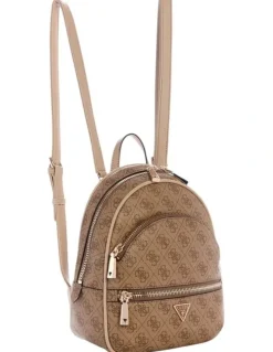 Guess Manhattan Backpack in Brown Logo