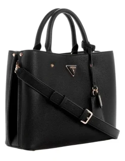 Guess Meridian Girlfriend Satchel Bag in Black