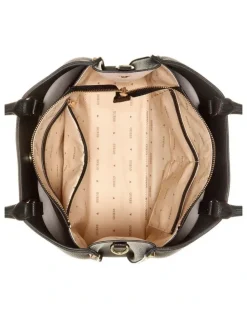 Guess Meridian Girlfriend Satchel Bag in Black