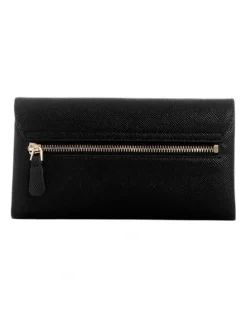 Guess Noelle Crossbody Flap Organiser Bag in Black