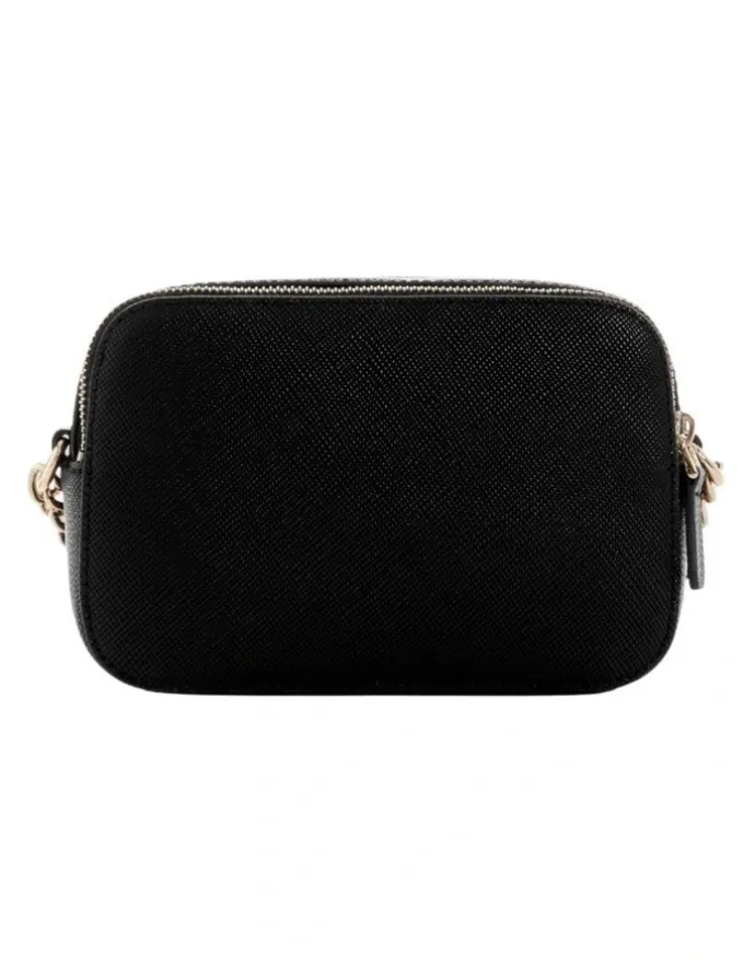 Guess Noelle Double Zip Camera Crossbody Bag in Black