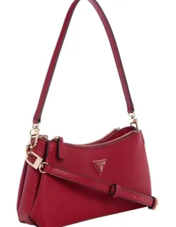 Guess Noelle II 3 Comp Crossbody Bag in Garnet