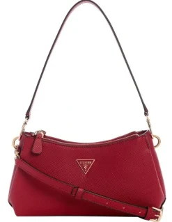 Guess Noelle II 3 Comp Crossbody Bag in Garnet