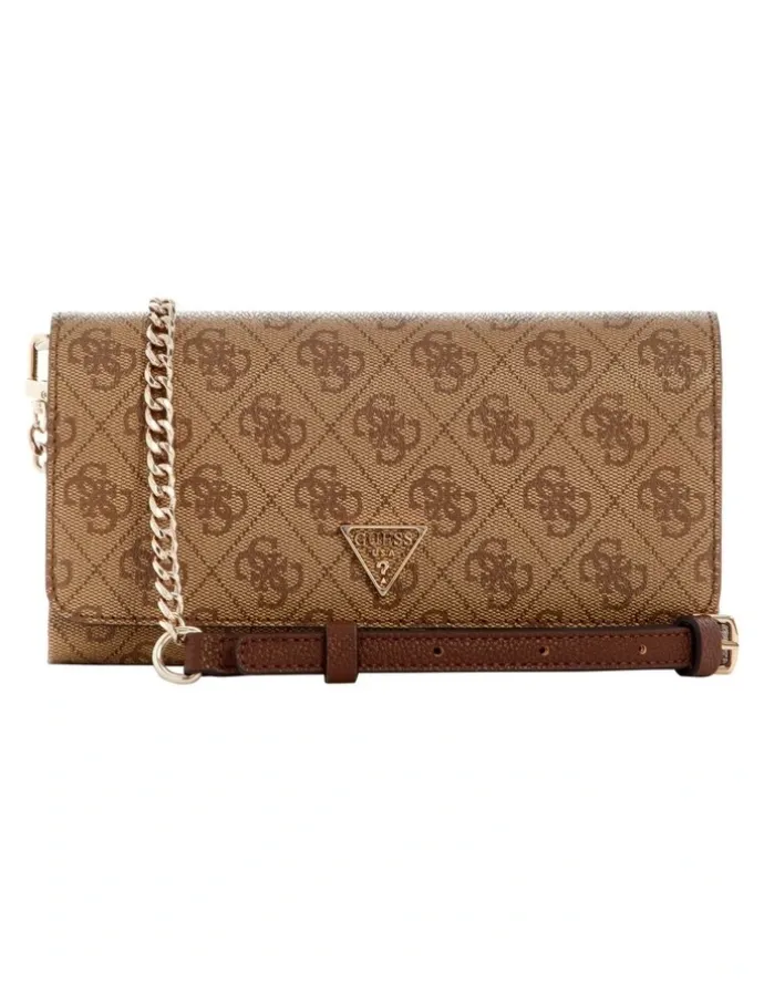 Guess Noelle Ii Crossbody Bag in Latte Logo/Brown