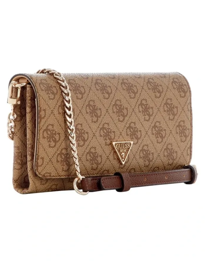 Guess Noelle Ii Crossbody Bag in Latte Logo/Brown