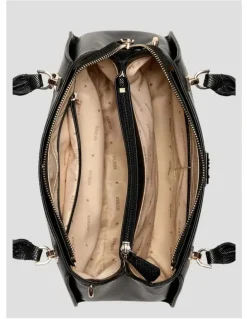 Guess Noelle Luxury Satchel Bag in Black