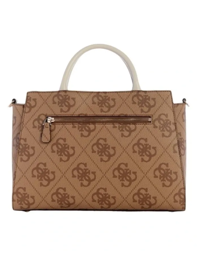 Guess Nolana Girlfriend Satchel Bag in Bone