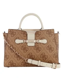 Guess Nolana Girlfriend Satchel Bag in Bone
