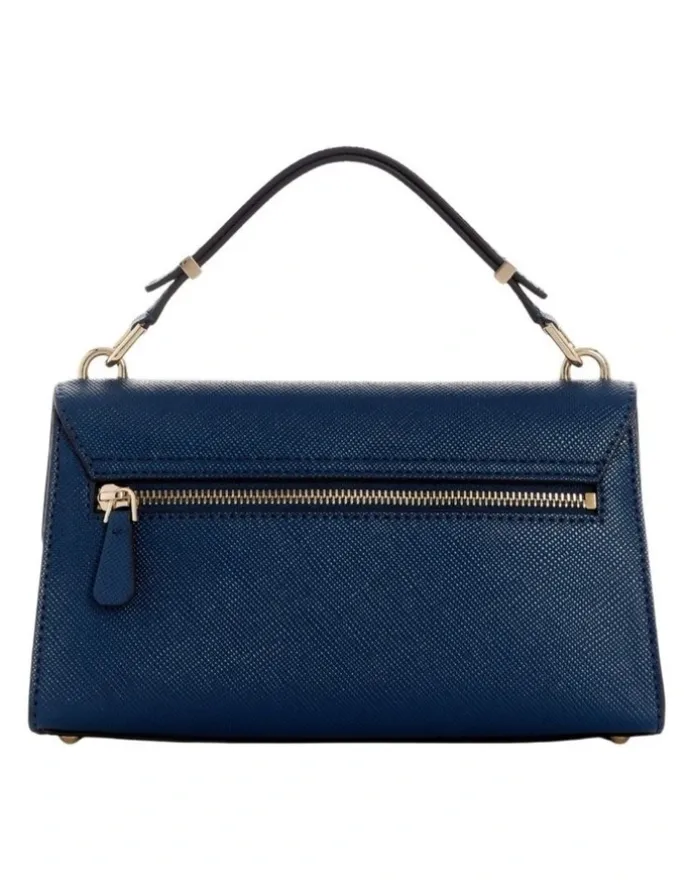 Guess Patsie Top Handle Flap Bag in Navy