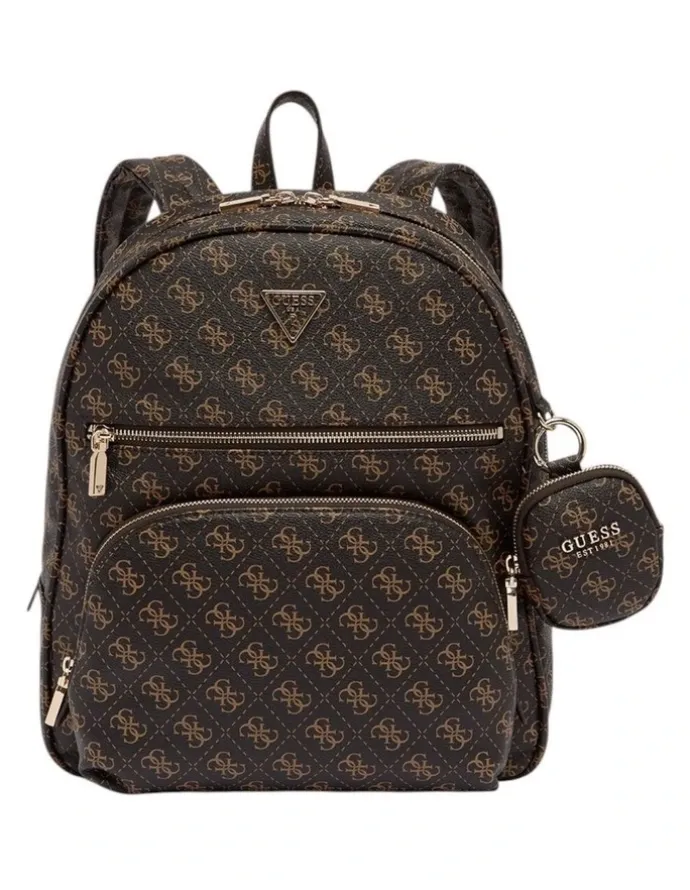 Guess Power Play Backpack in Brown Logo