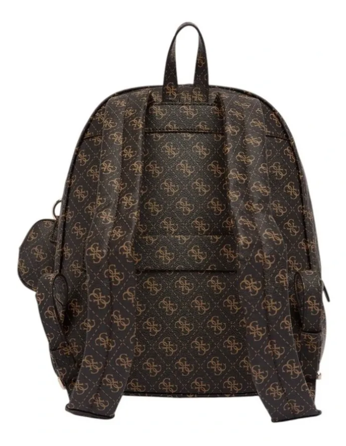 Guess Power Play Backpack in Brown Logo