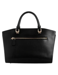 Guess Queensland Luxury Satchel Bag in Black