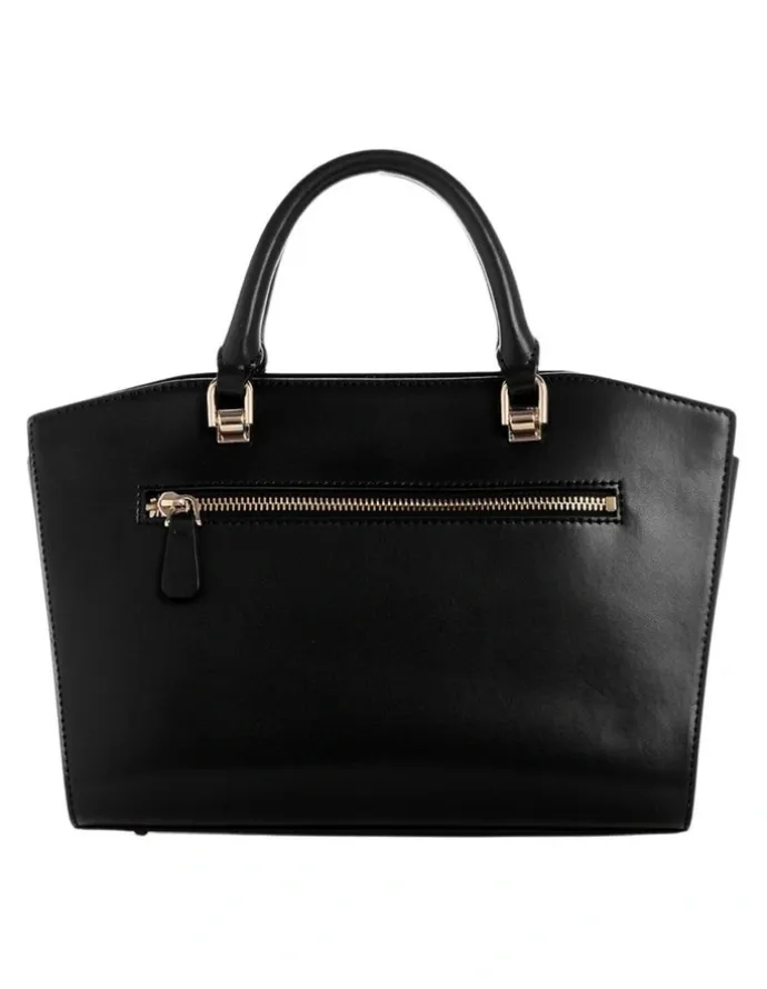 Guess Queensland Luxury Satchel Bag in Black