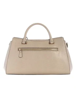 Guess Salinge Luxury Satchel Bag in Taupe