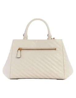 Guess Sela Small Satchel Bag in Bone