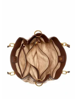 Guess Shemara Girlfriend Satchel Bag in Brown Logo