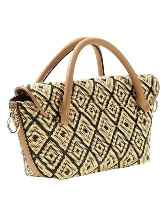 Guess Sophia Mini Satchel Bag in Lemon