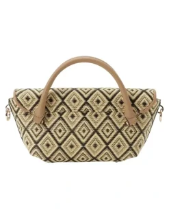 Guess Sophia Mini Satchel Bag in Lemon