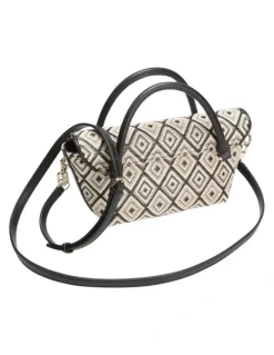 Guess Sophia Mini Satchel Bag in Black