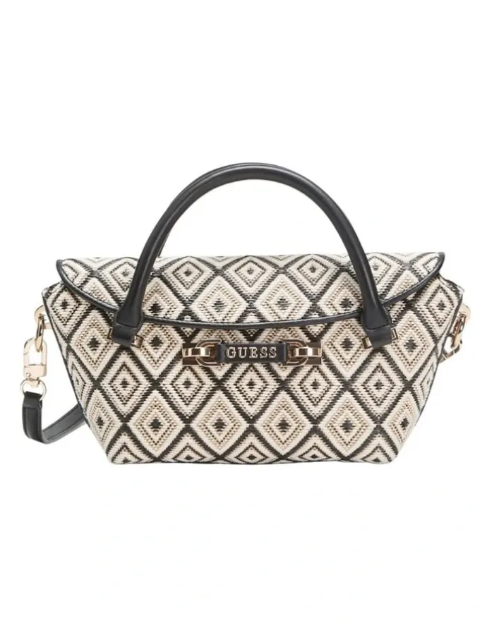 Guess Sophia Mini Satchel Bag in Black