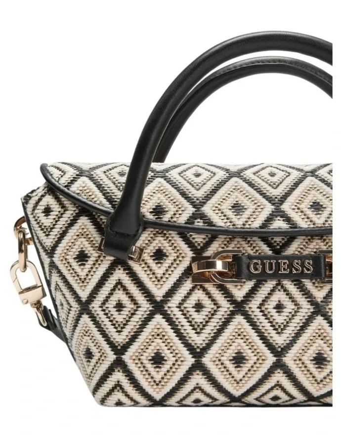 Guess Sophia Mini Satchel Bag in Black