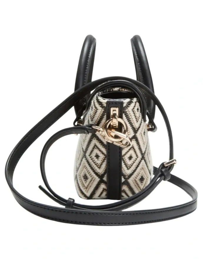 Guess Sophia Mini Satchel Bag in Black