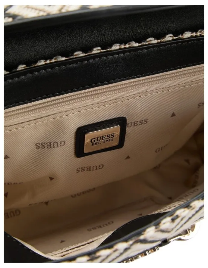 Guess Sophia Mini Satchel Bag in Black