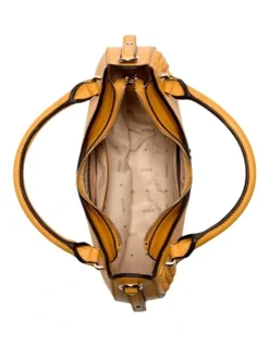 Guess Tatum Satchel Bag in Marigold