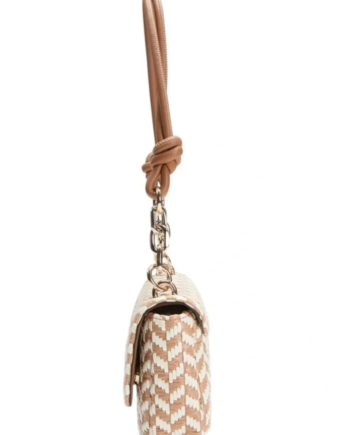 Guess Tessi Flap Shoulder Bag in Cognac Multi