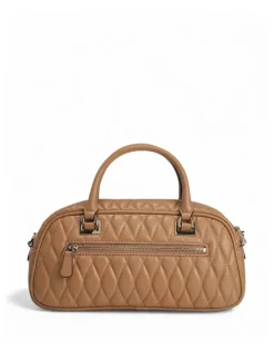 Guess Valla Small Satchel Bag in Beige