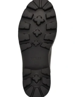 Guess Yannis Logo Boots in Dark Brown