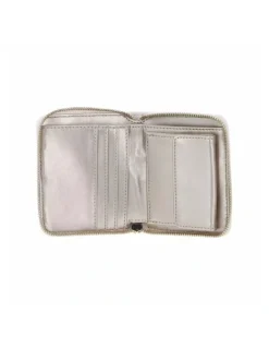 Guess Yarmilla Small Zip Around Wallet in White