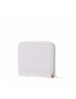 Guess Yarmilla Small Zip Around Wallet in White