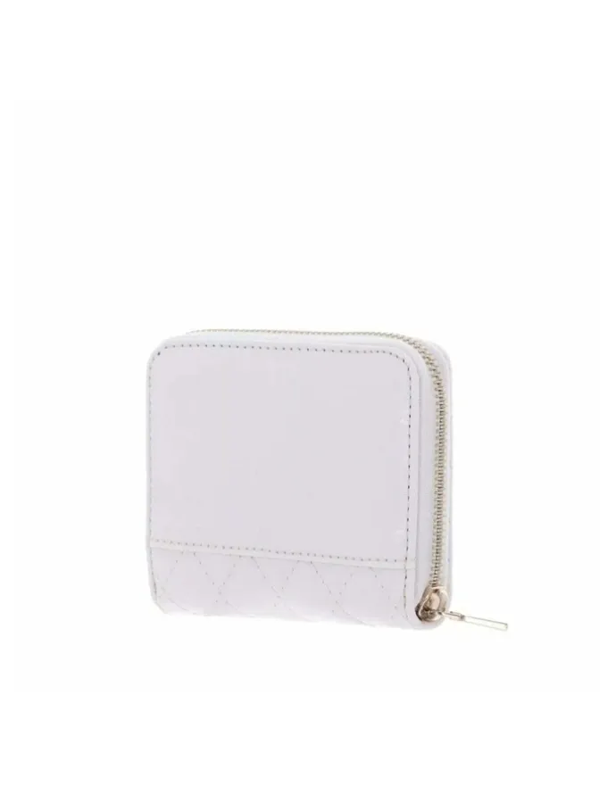 Guess Yarmilla Small Zip Around Wallet in White