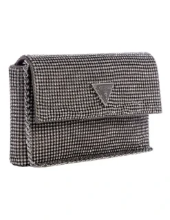 Guess Zalina Clutch Bag in Silver