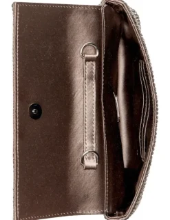 Guess Zalina Clutch Bag in Silver