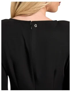 Guess Eco Angele Placed Mini Dress in Black