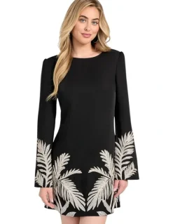 Guess Eco Angele Placed Mini Dress in Black