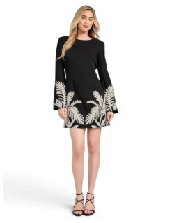 Guess Eco Angele Placed Mini Dress in Black