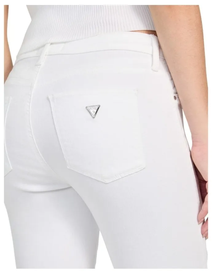 Guess Eco Mid-Rise Sexy Curve Denim Jeans in White Wash