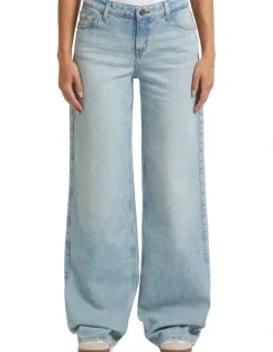 Guess Jeans G11 Wide Leg Jeans in River Light Vintage