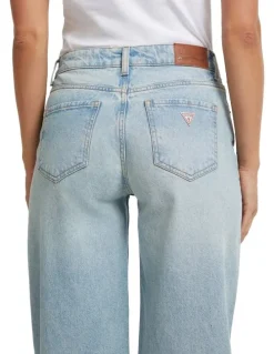 Guess Jeans G11 Wide Leg Jeans in River Light Vintage