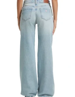 Guess Jeans G11 Wide Leg Jeans in River Light Vintage