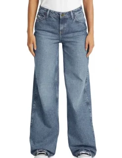 Guess Jeans G11 Wide Leg Jeans in Medium Used Wash