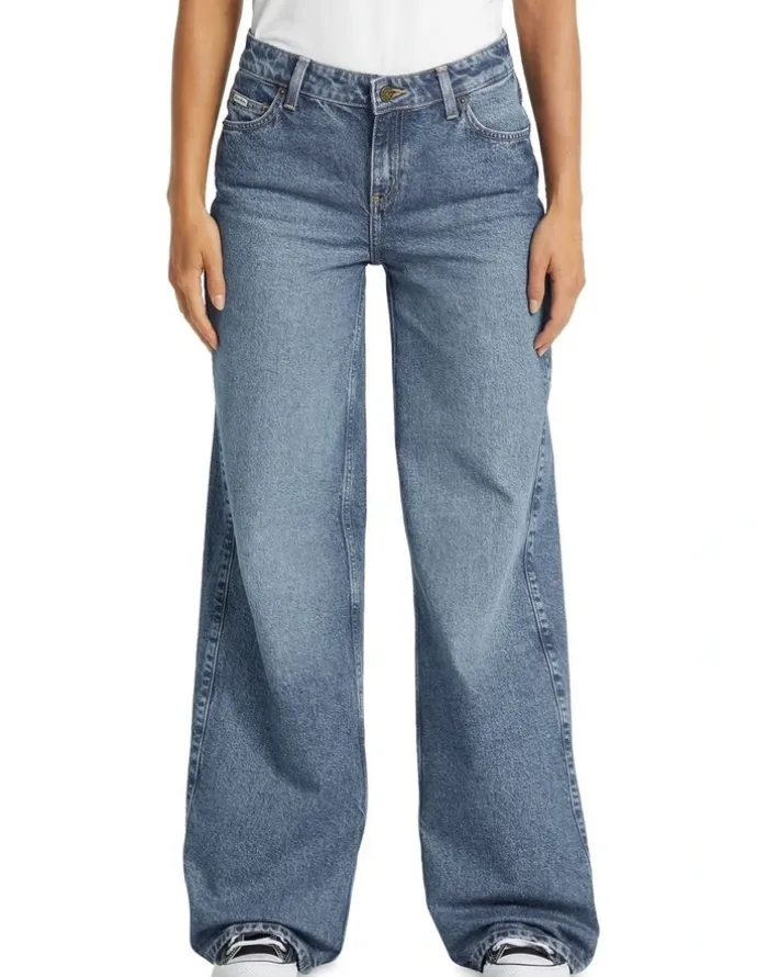 Guess Jeans G11 Wide Leg Jeans in Medium Used Wash
