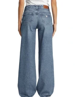 Guess Jeans G11 Wide Leg Jeans in Medium Used Wash