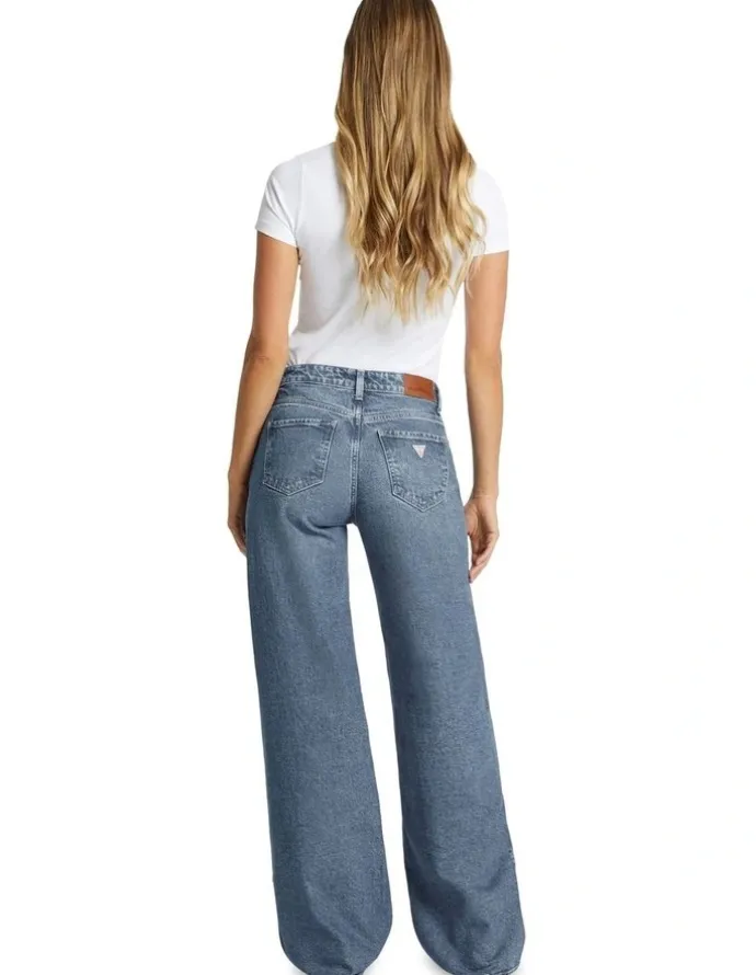 Guess Jeans G11 Wide Leg Jeans in Medium Used Wash