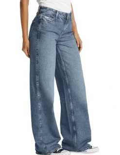 Guess Jeans G11 Wide Leg Jeans in Medium Used Wash